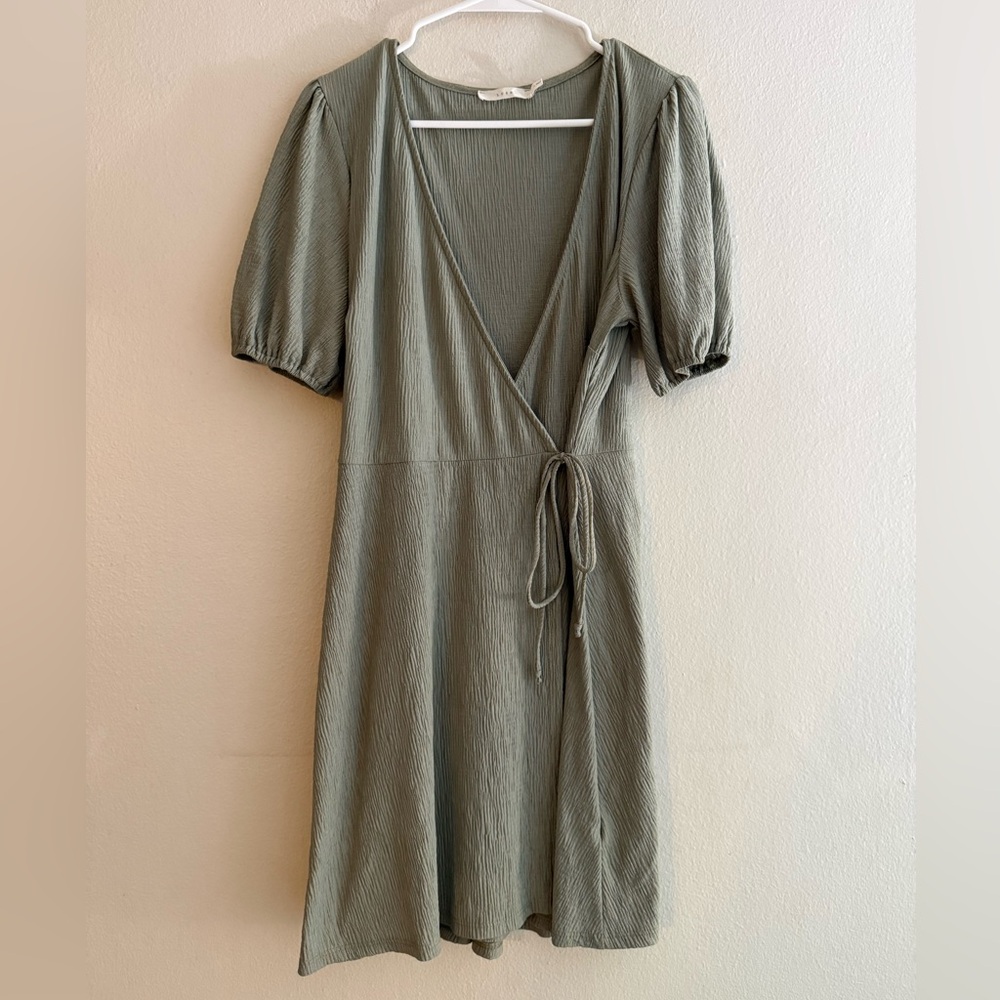 Lush Mini Wrap Dress